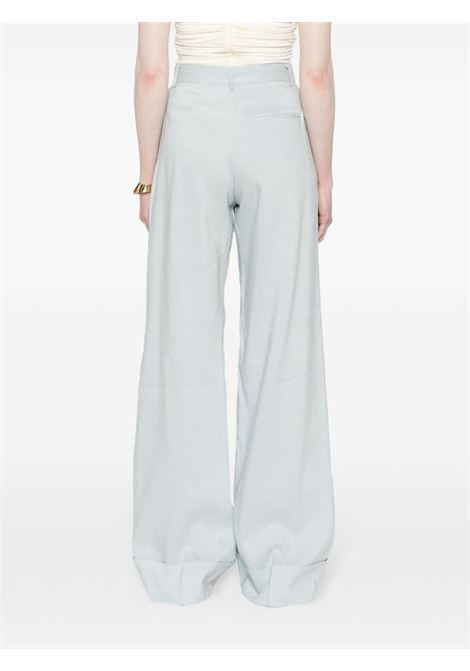 Light blue nathalie wide-leg trousers  - women THE ANDAMANE | TM150407ATNL009LGHTDNM